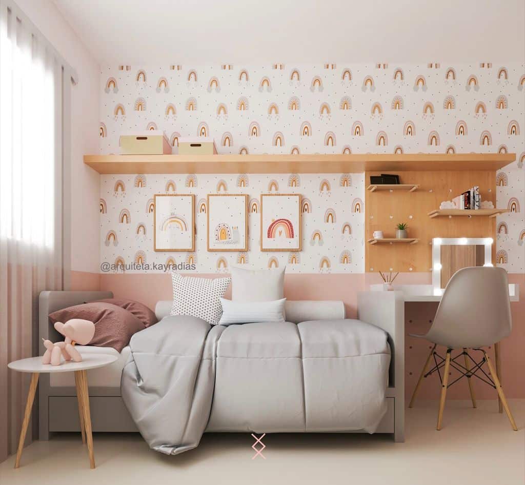 Kayra Dias Arquitetura e Interiores quarto infanil rosa